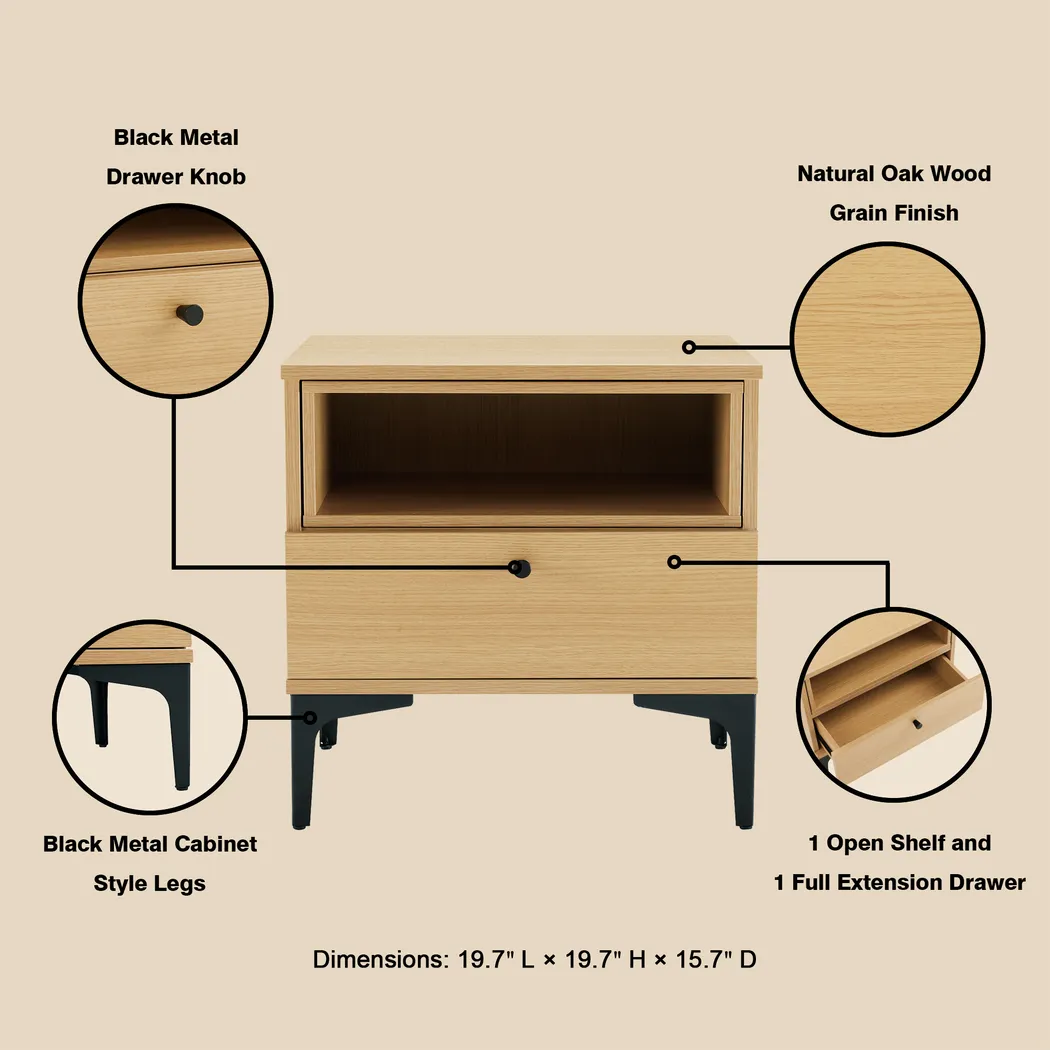 Ashcraft Brown Nightstand - Thumbnail - Image 5