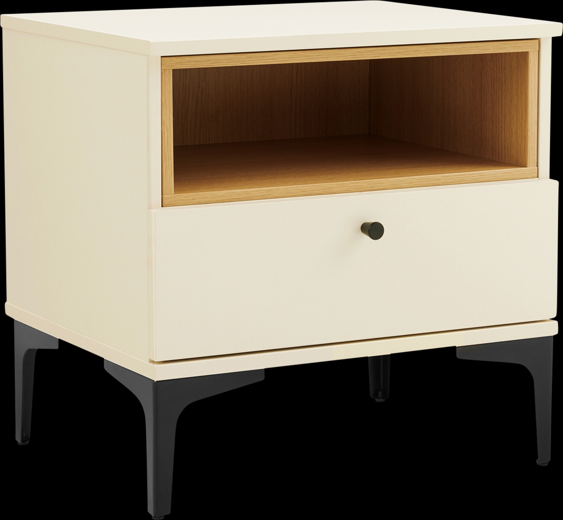 Ashcraft Cream Nightstand - Thumbnail - Image 1