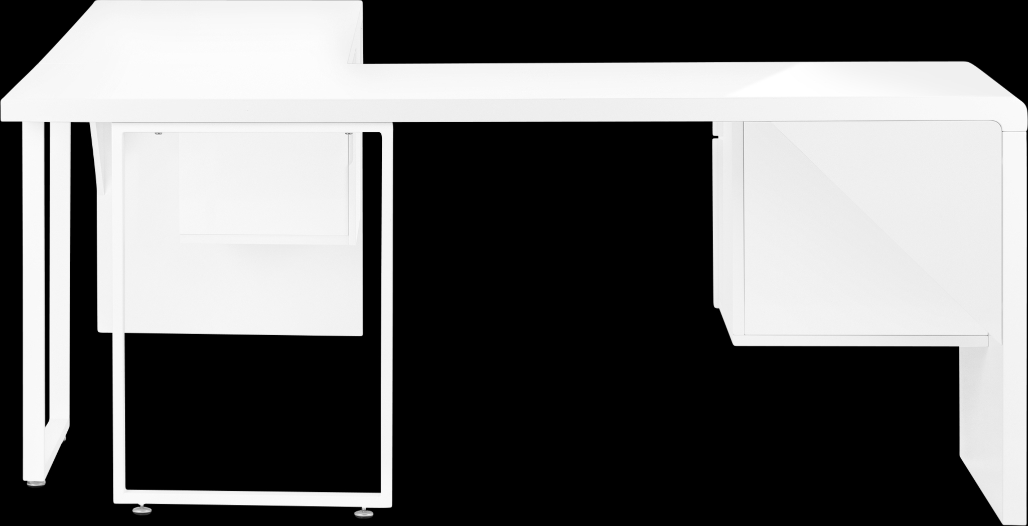 Ashcrest White Desk - Thumbnail - Image 2