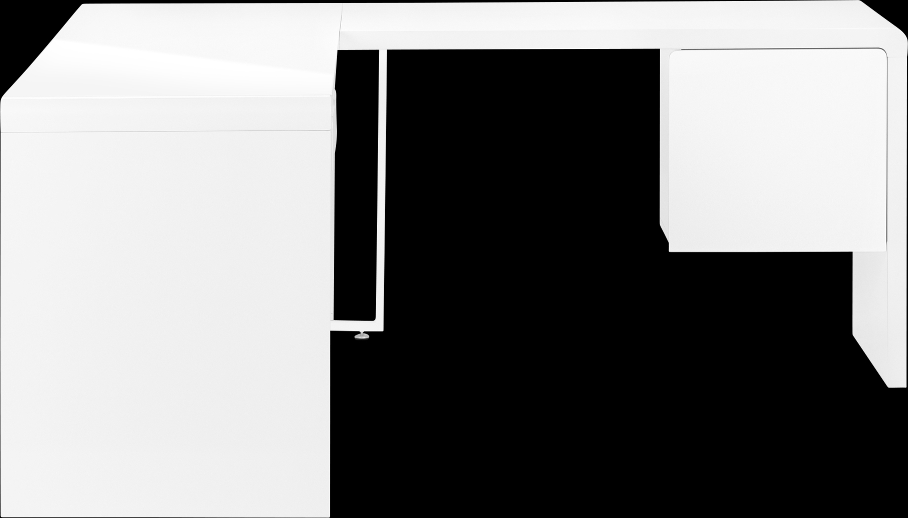 Ashcrest White Desk - Thumbnail - Image 3