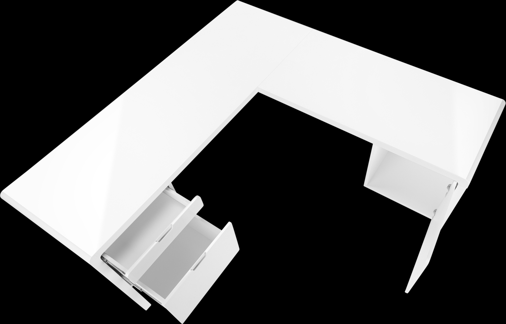 Ashcrest White Desk - Thumbnail - Image 5