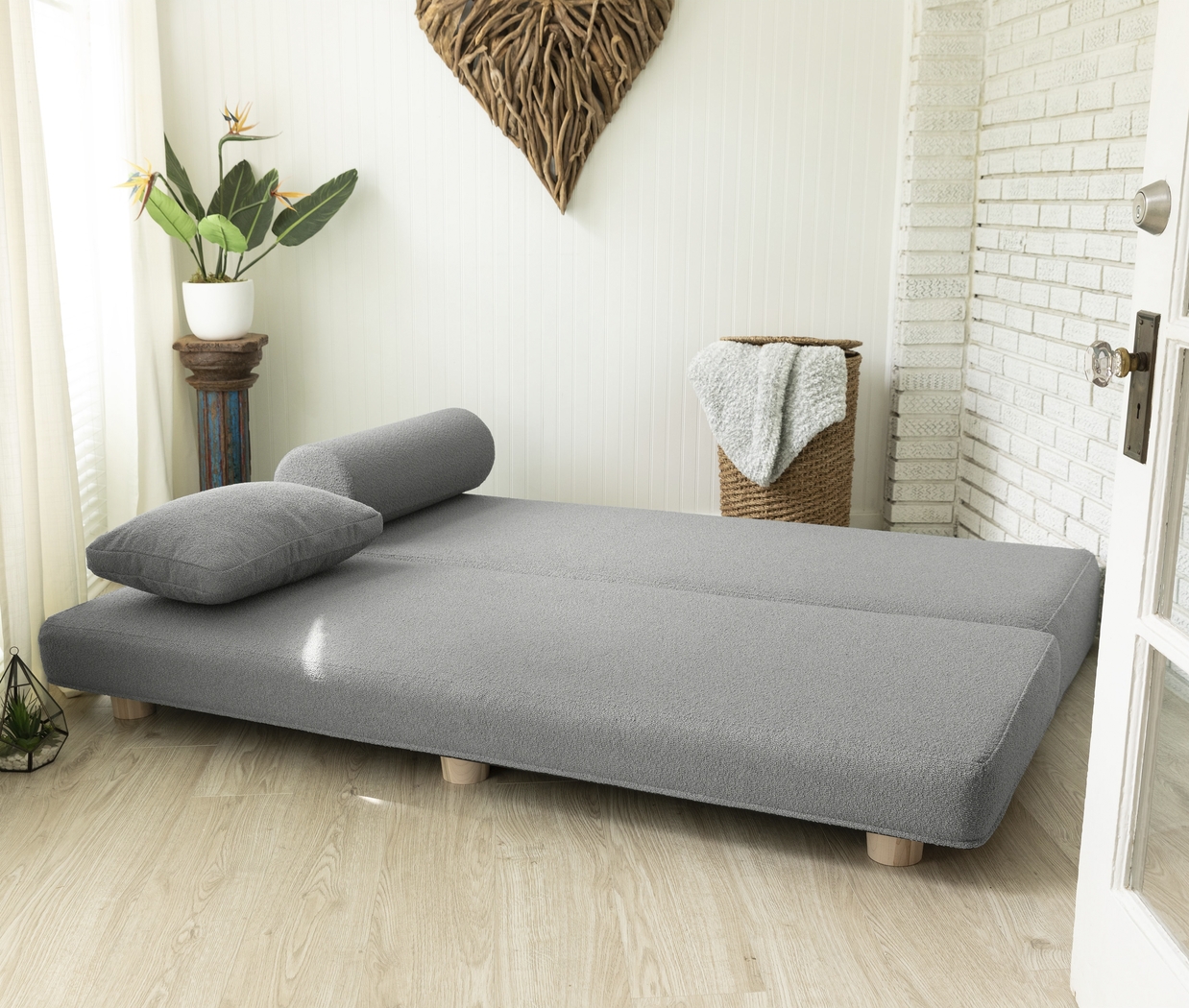 Ashebank Dark Gray Fold-Out Queen Daybed - Thumbnail - Image 3