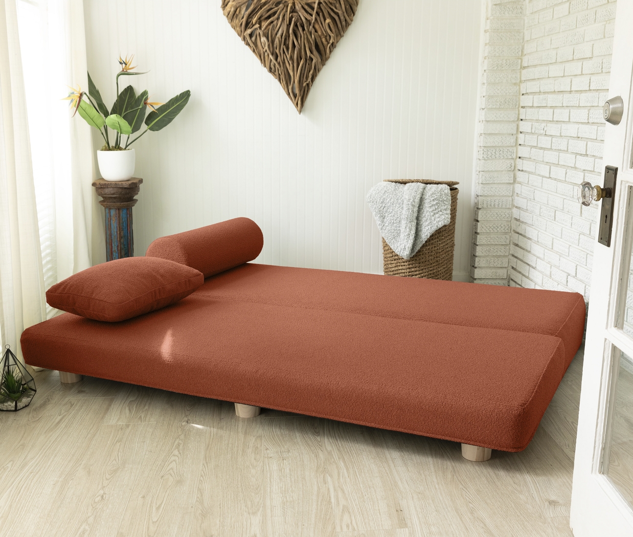 Ashebank Terracotta Fold-Out Queen Daybed - Thumbnail - Image 3