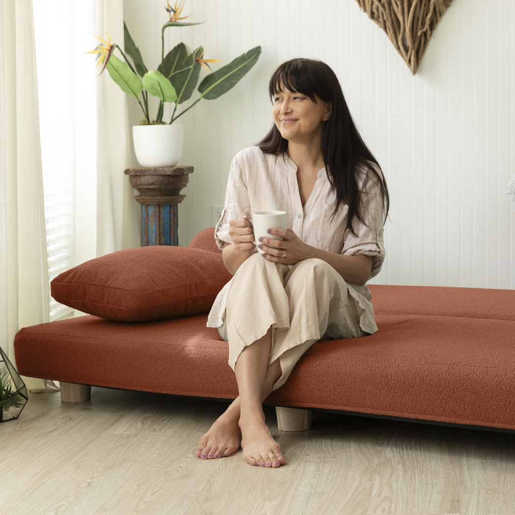 Ashebank Terracotta Fold-Out Queen Daybed - Thumbnail - Image 4