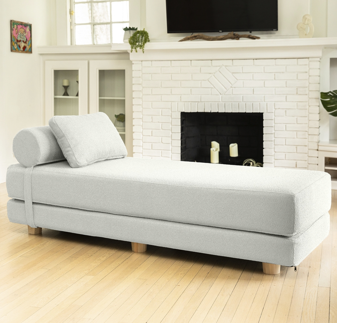 Ashebank White Fold-Out Queen Daybed - Thumbnail - Image 2