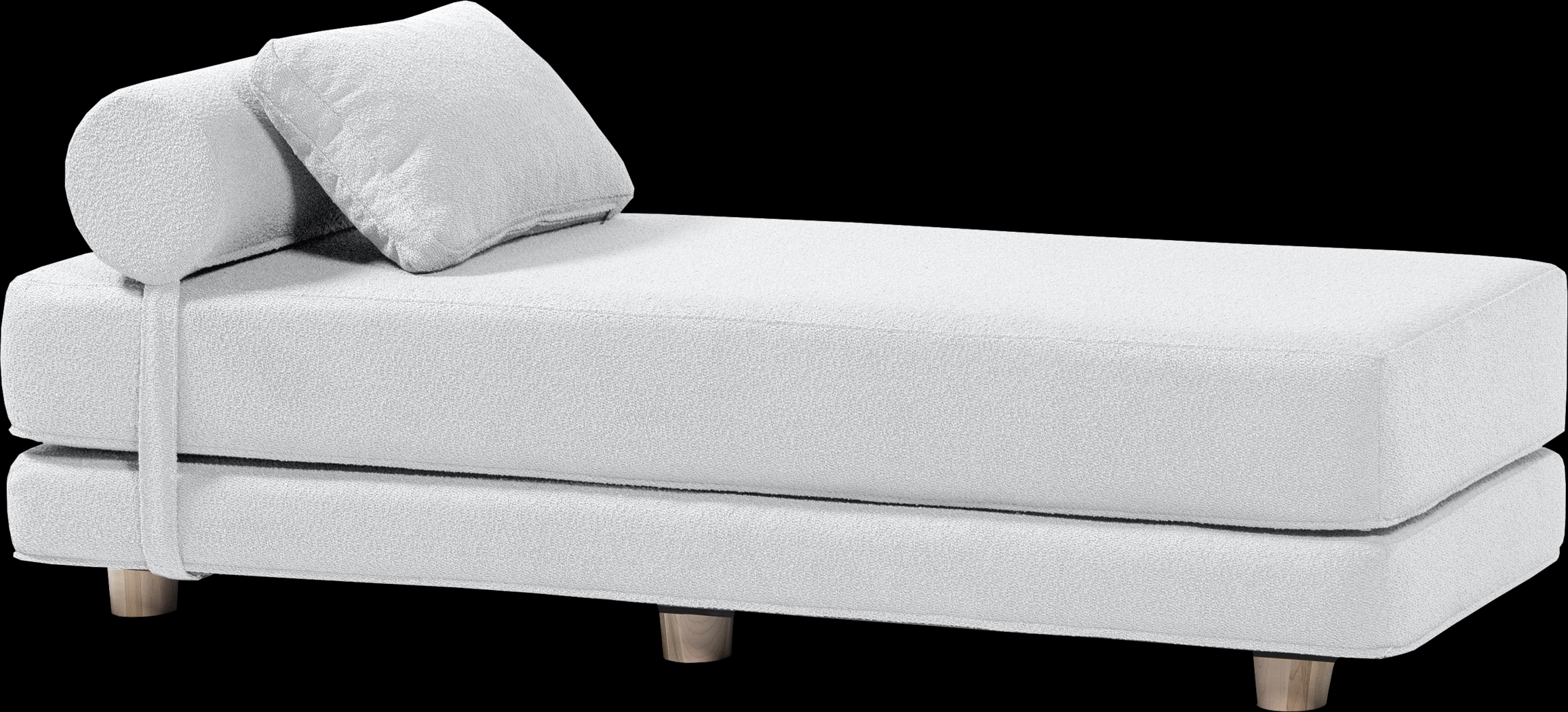 Ashebank White Fold-Out Queen Daybed - Thumbnail - Image 1