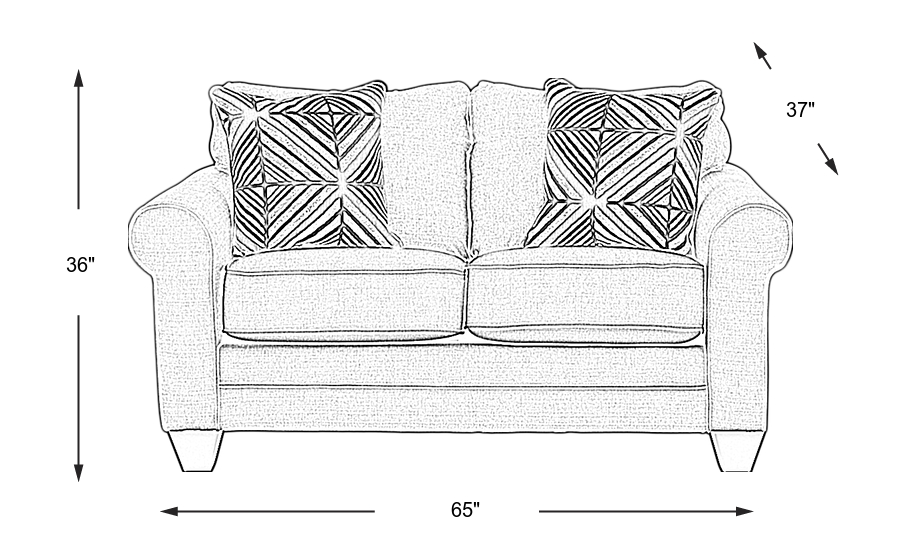Dimension Image. Please refer to the Dimension Tab on this page for dimension details.
