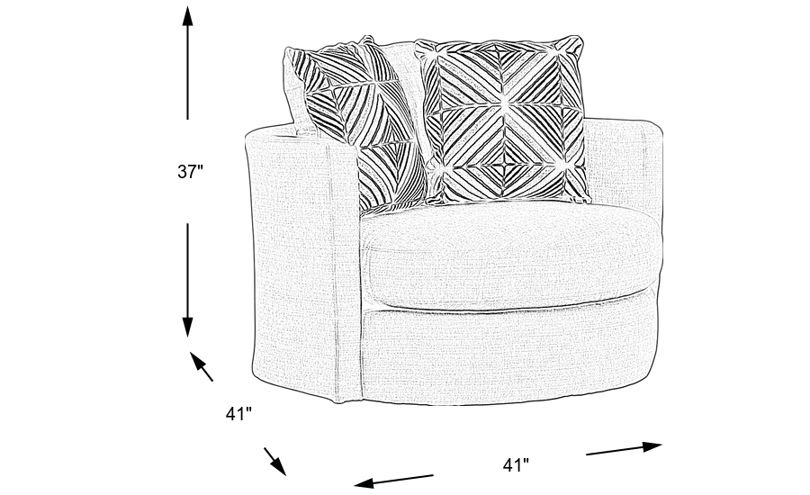 Dimension Image. Please refer to the Dimension Tab on this page for dimension details.