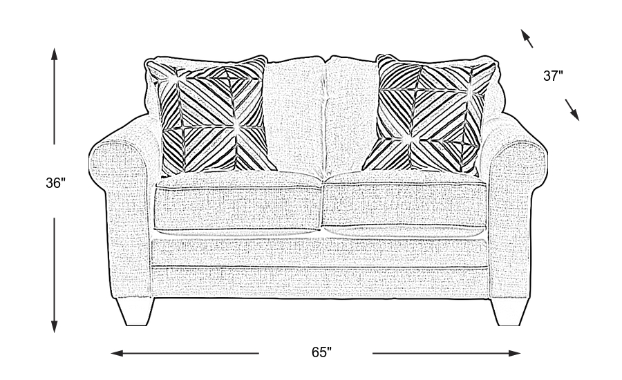 Dimension Image. Please refer to the Dimension Tab on this page for dimension details.