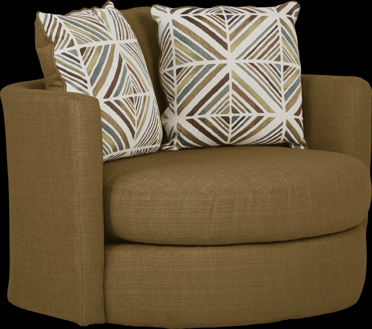 Ashebelle Brown Swivel Chair - Thumbnail - Image 1