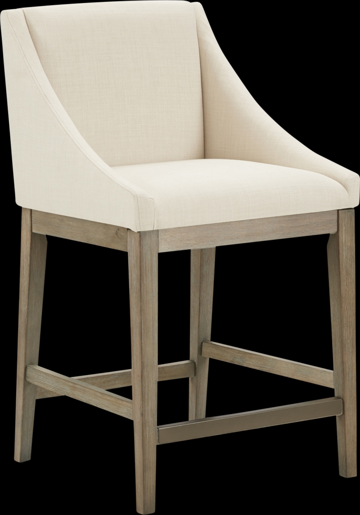 Ashelift Cream Counter Height Stool - Thumbnail - Image 1