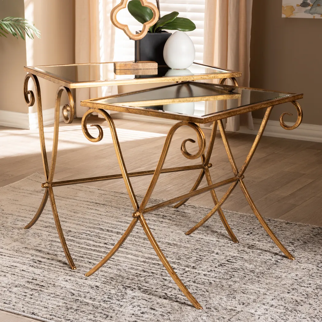 Ashen Gold Nesting Tables - Thumbnail - Image 2