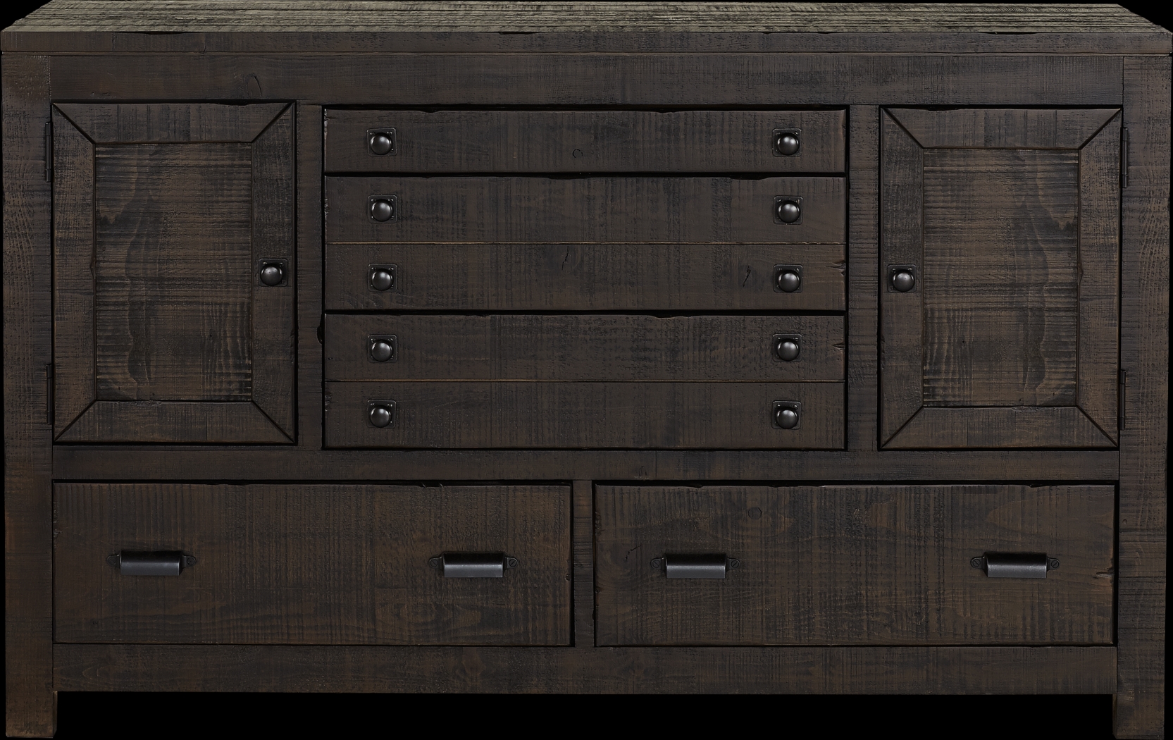 Asher Coffee Brown 7 Pc King Bedroom - Thumbnail - Image 3