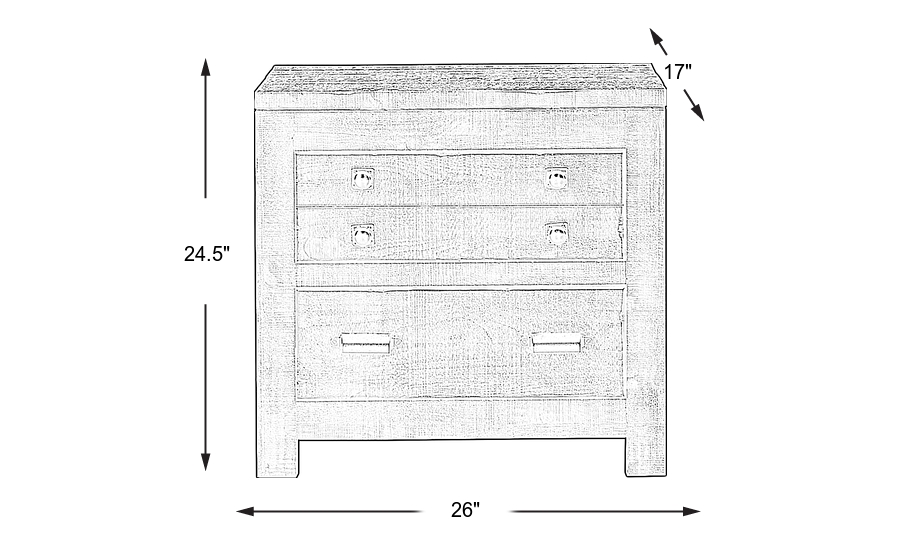 Dimension Image. Please refer to the Dimension Tab on this page for dimension details.