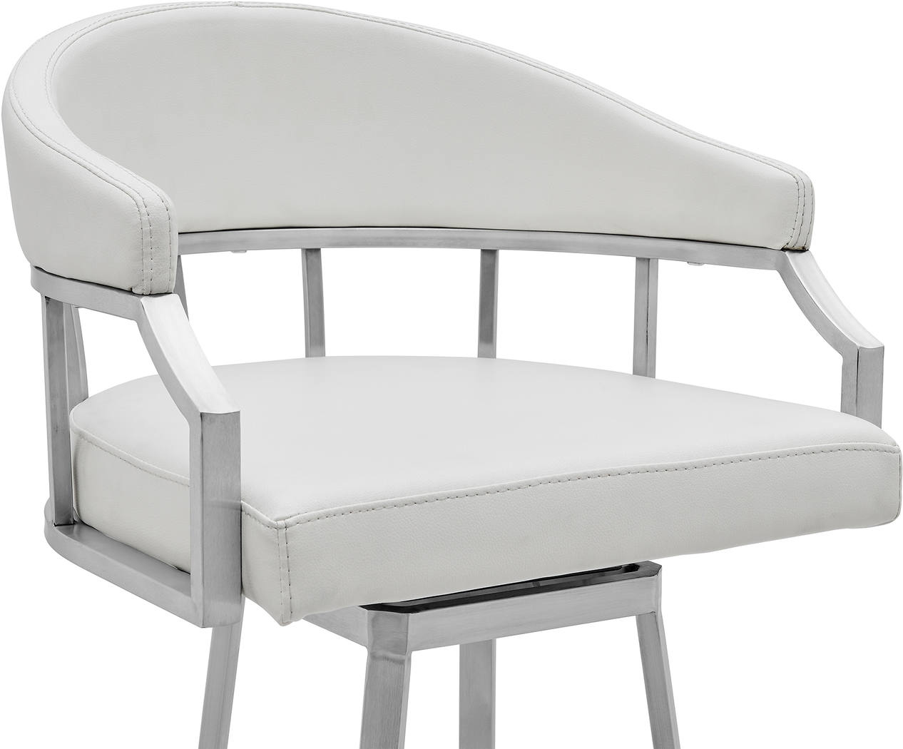 Asherlee White Barstool - Thumbnail - Image 4