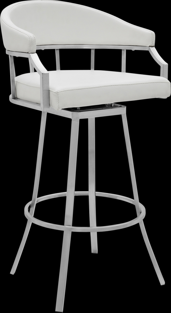 Asherlee White Barstool - Thumbnail - Image 1