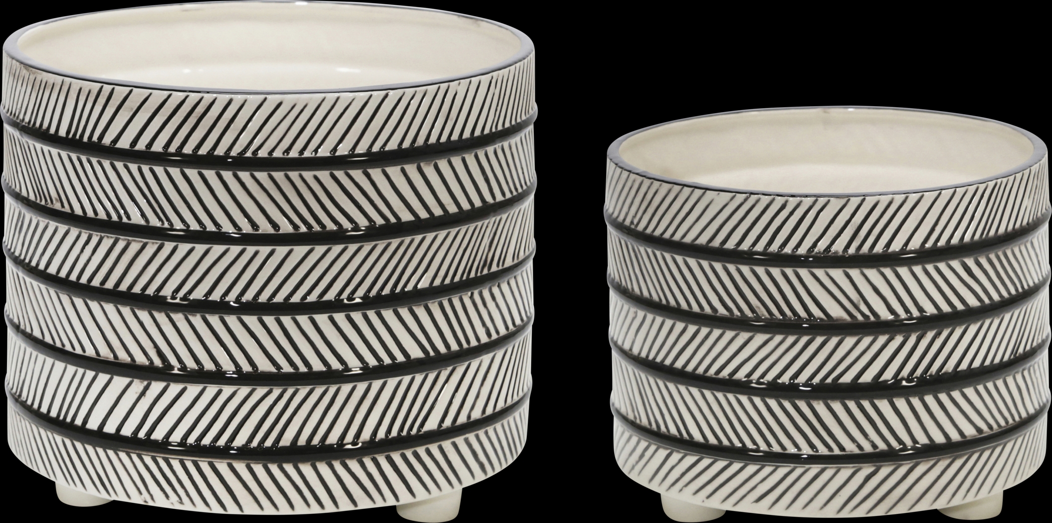 Asheworth Gray Planter, Set of 2 - Thumbnail - Image 1