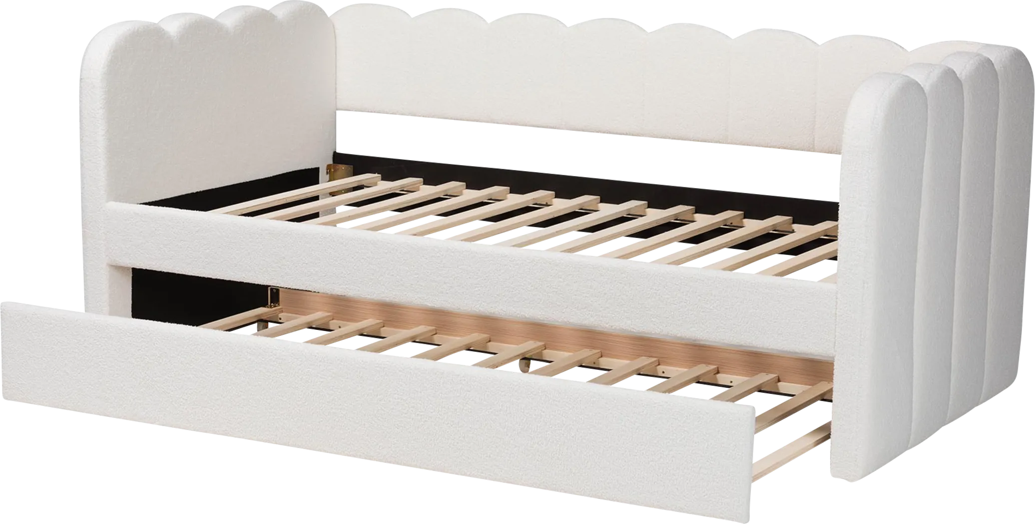Ashia Cream Daybed with Trundle - Thumbnail - Image 4
