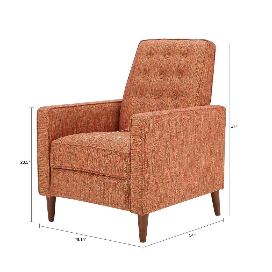 Ashington Red Push Back Recliner - Thumbnail - Image 8