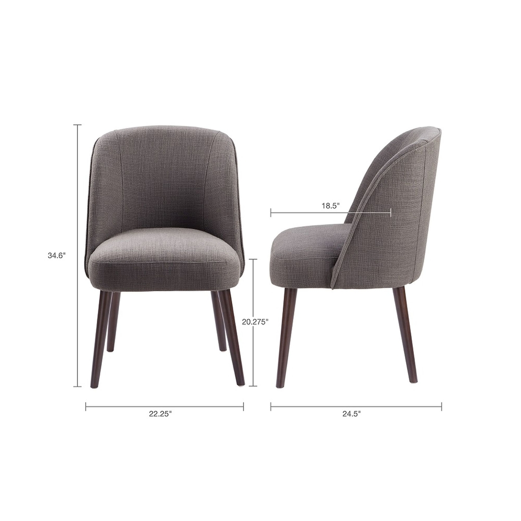Ashkirk Charcoal Dining Chair - Thumbnail - Image 8