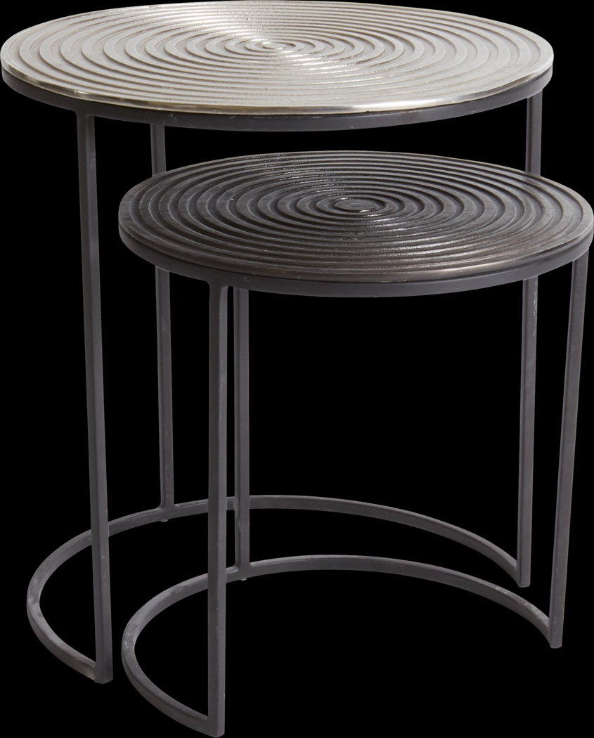 Ashlawn Silver Set of 2 Nesting Tables - Thumbnail - Image 1