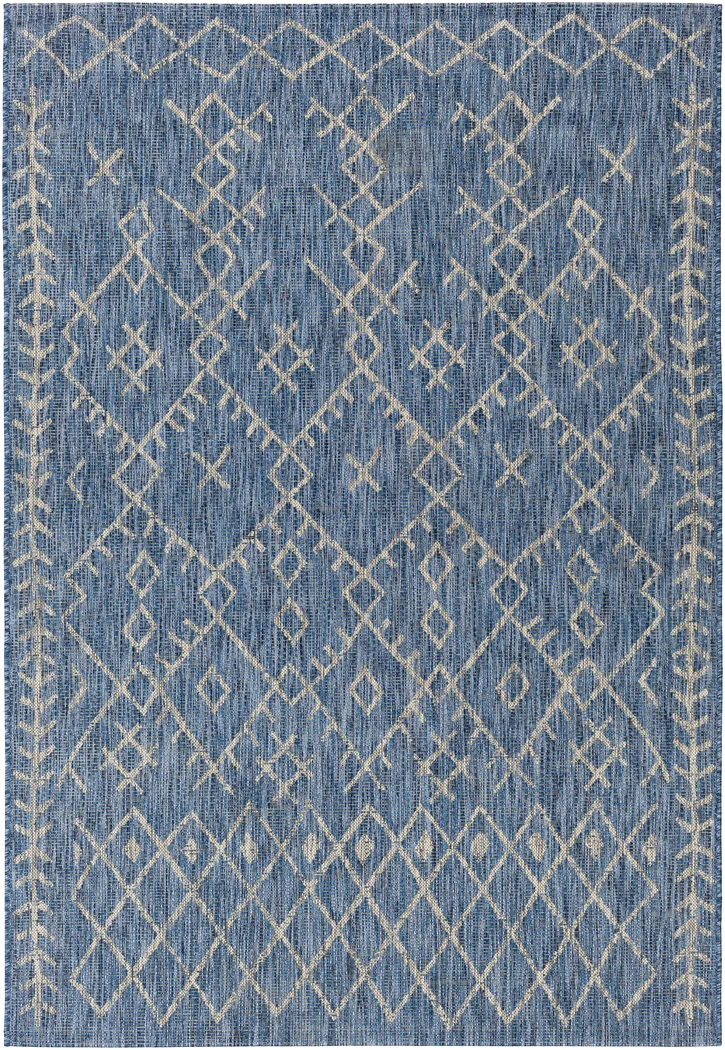 Ashlyn Denim 5'3 x 7'6 Indoor/Outdoor Rug - Thumbnail - Image 1