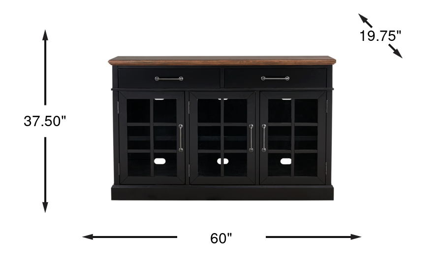 Dimension Image. Please refer to the Dimension Tab on this page for dimension details.