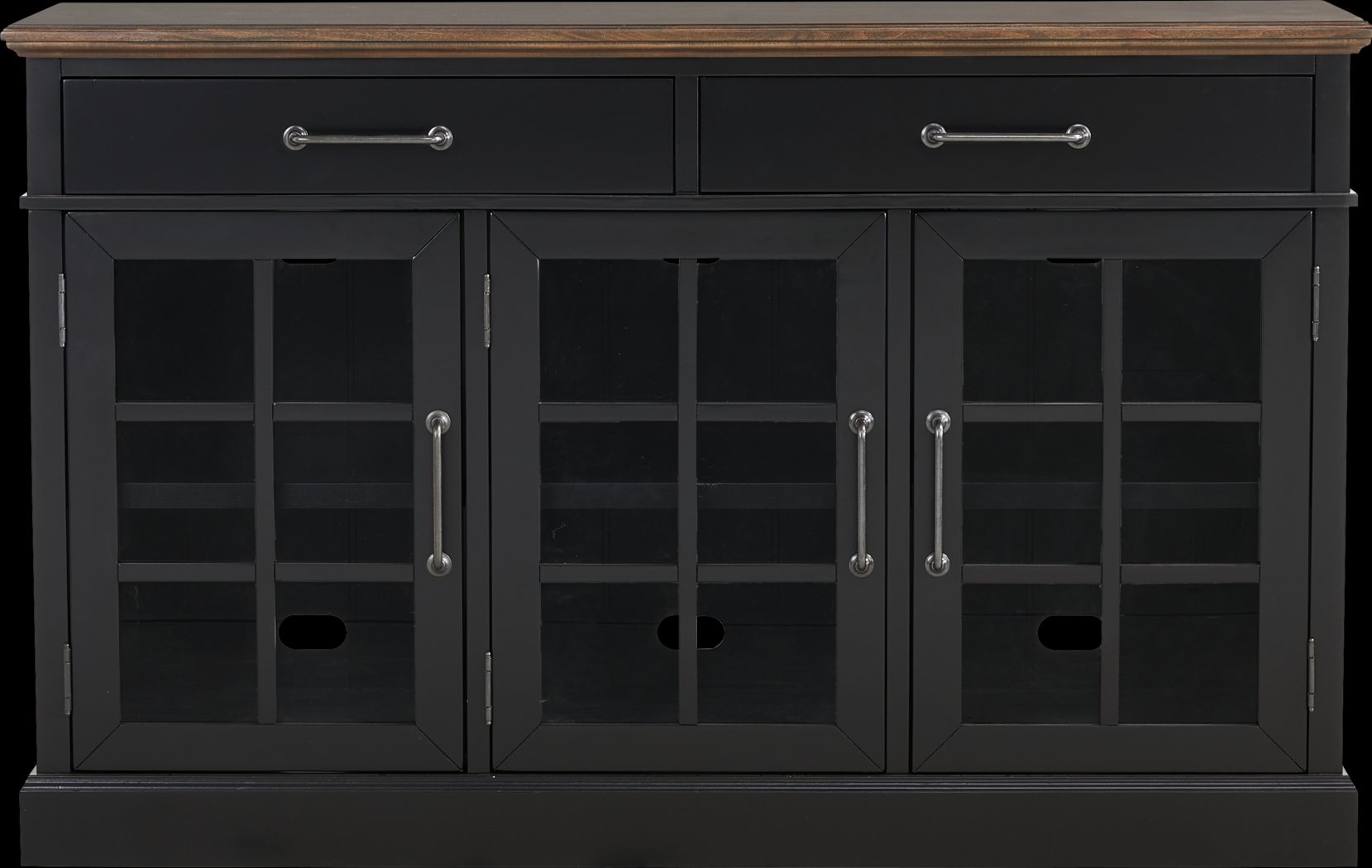 Ashlyn Lake Black Credenza - Thumbnail - Image 1