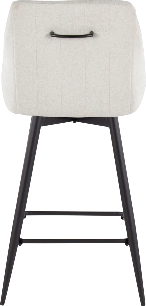 Ashlynd I Cream Swivel Counter Height Stool, Set of 2 - Thumbnail - Image 7