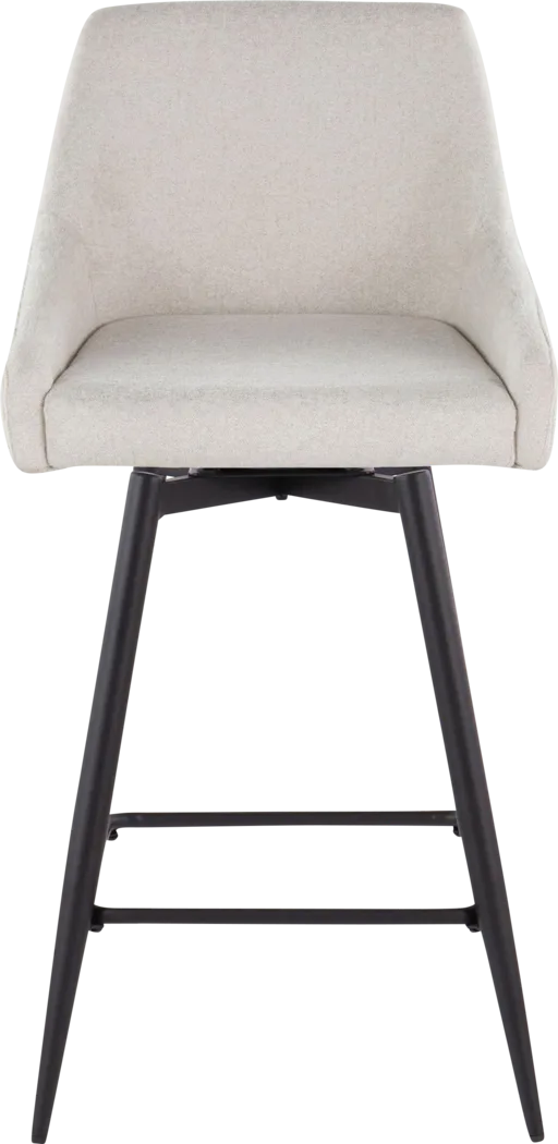 Ashlynd I Cream Swivel Counter Height Stool, Set of 2 - Thumbnail - Image 8