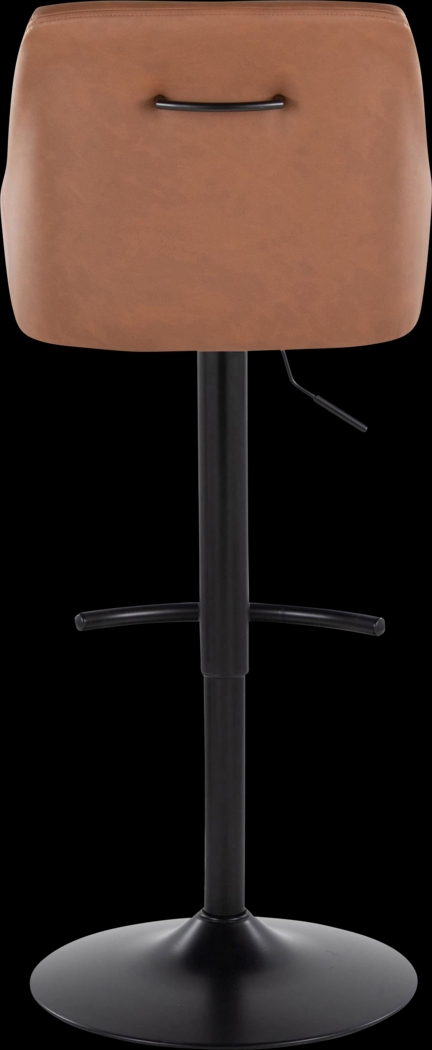 Ashlynd II Camel Adjustable Swivel Barstool, Set of 2 - Thumbnail - Image 7