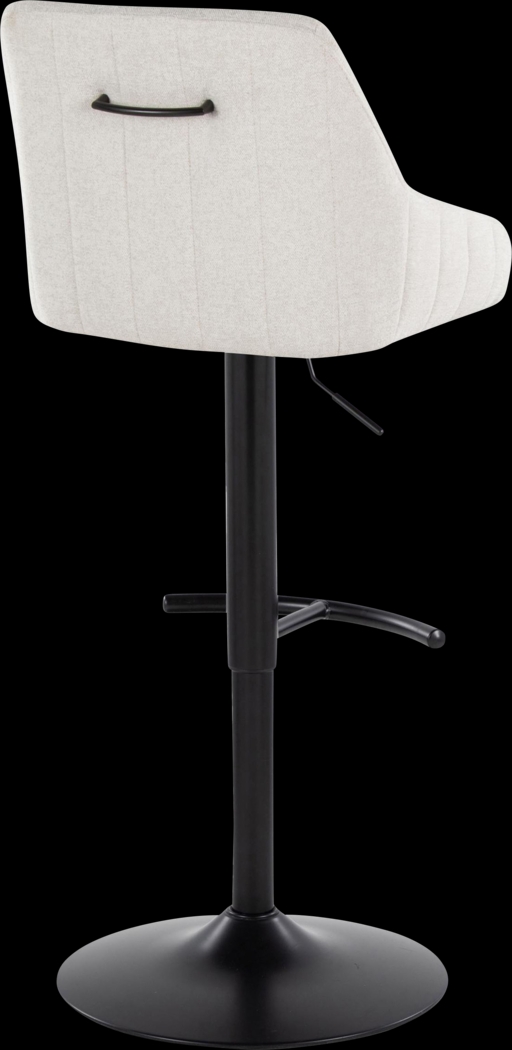 Ashlynd II Cream Adjustable Swivel Barstool, Set of 2 - Thumbnail - Image 6