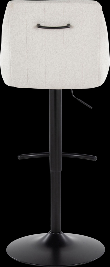 Ashlynd II Cream Adjustable Swivel Barstool, Set of 2 - Thumbnail - Image 7