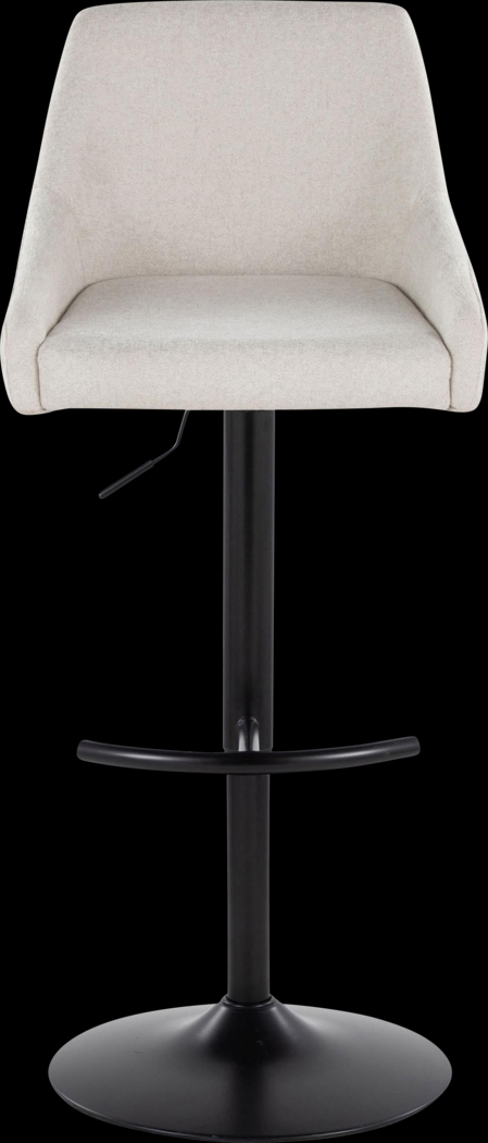 Ashlynd II Cream Adjustable Swivel Barstool, Set of 2 - Thumbnail - Image 8