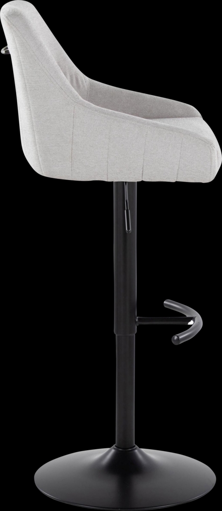 Ashlynd II Gray Adjustable Swivel Barstool, Set of 2 - Thumbnail - Image 5