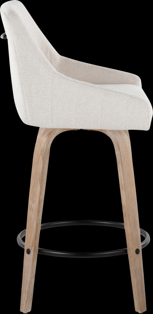 Ashlynd III Cream Swivel Counter Height Stool, Set of 2 - Thumbnail - Image 5