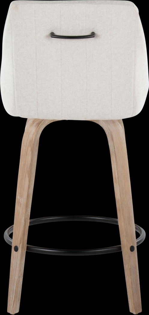 Ashlynd III Cream Swivel Counter Height Stool, Set of 2 - Thumbnail - Image 7