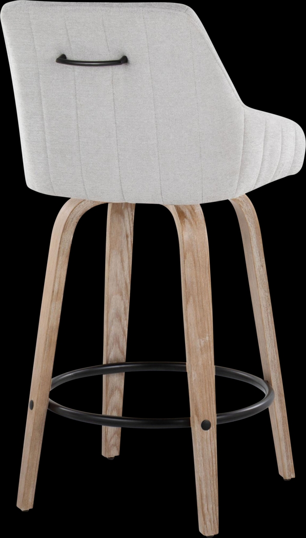 Ashlynd III Gray Swivel Counter Height Stool, Set of 2 - Thumbnail - Image 6