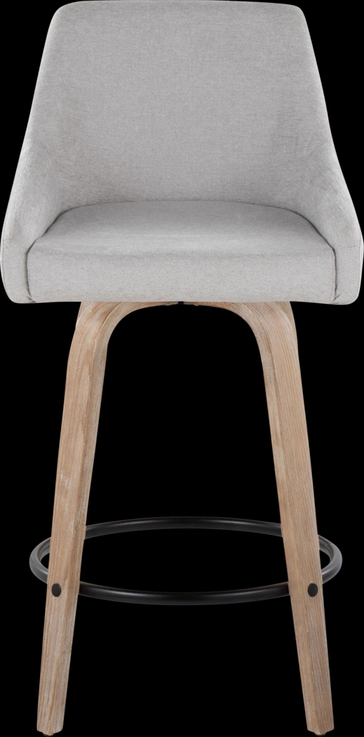 Ashlynd III Gray Swivel Counter Height Stool, Set of 2 - Thumbnail - Image 8