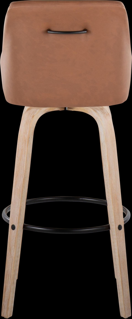 Ashlynd IV Camel Swivel Barstool, Set of 2 - Thumbnail - Image 9