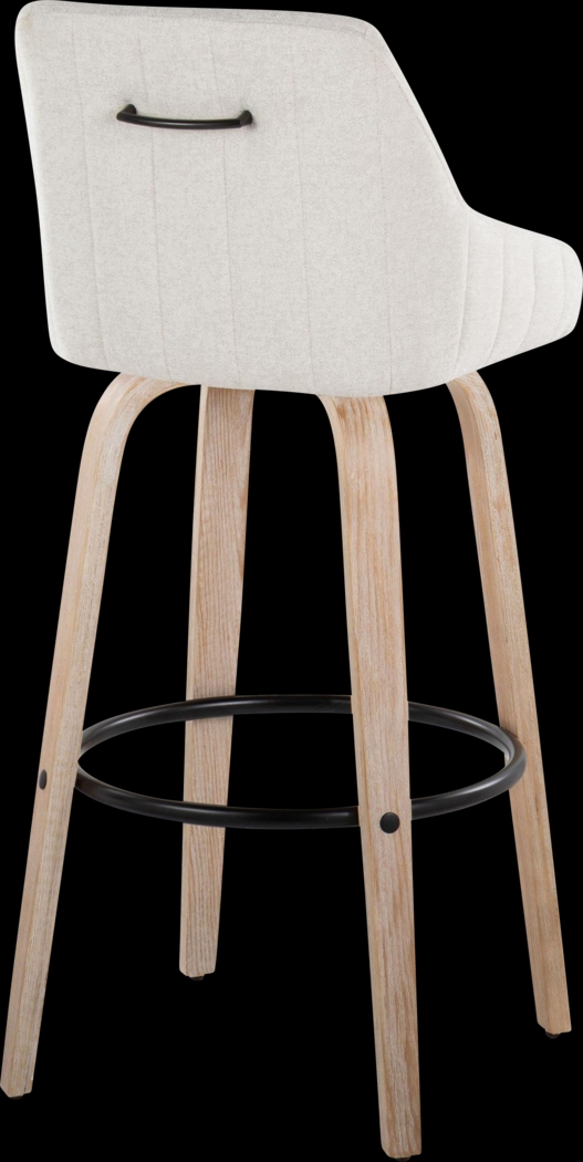 Ashlynd IV Cream Swivel Barstool, Set of 2 - Thumbnail - Image 8