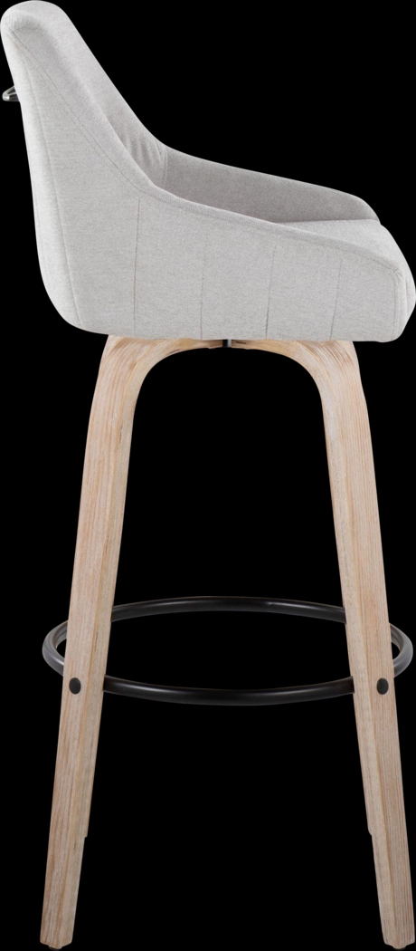 Ashlynd IV Gray Swivel Barstool, Set of 2 - Thumbnail - Image 7