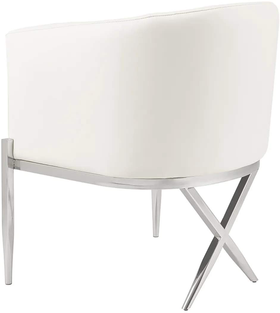 Ashmead White Accent Chair - Thumbnail - Image 2