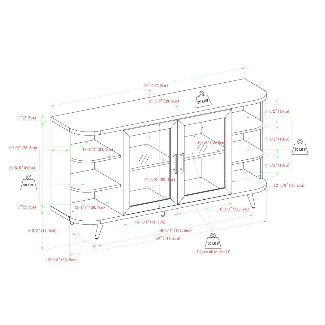 Ashprington Gray Sideboard - Thumbnail - Image 8