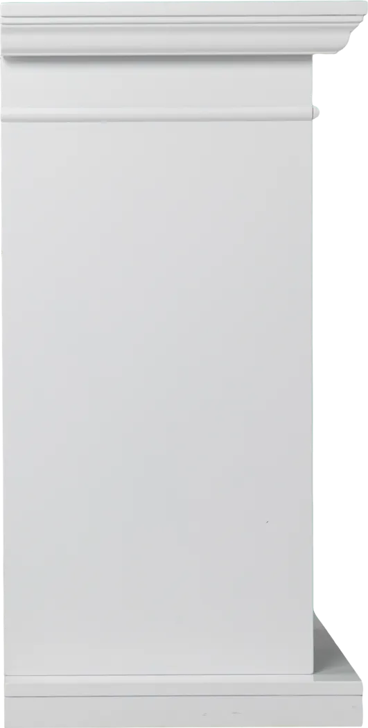 Ashprington IV White 55 in. Console, With Touch Screen Electric Fireplace - Image 5