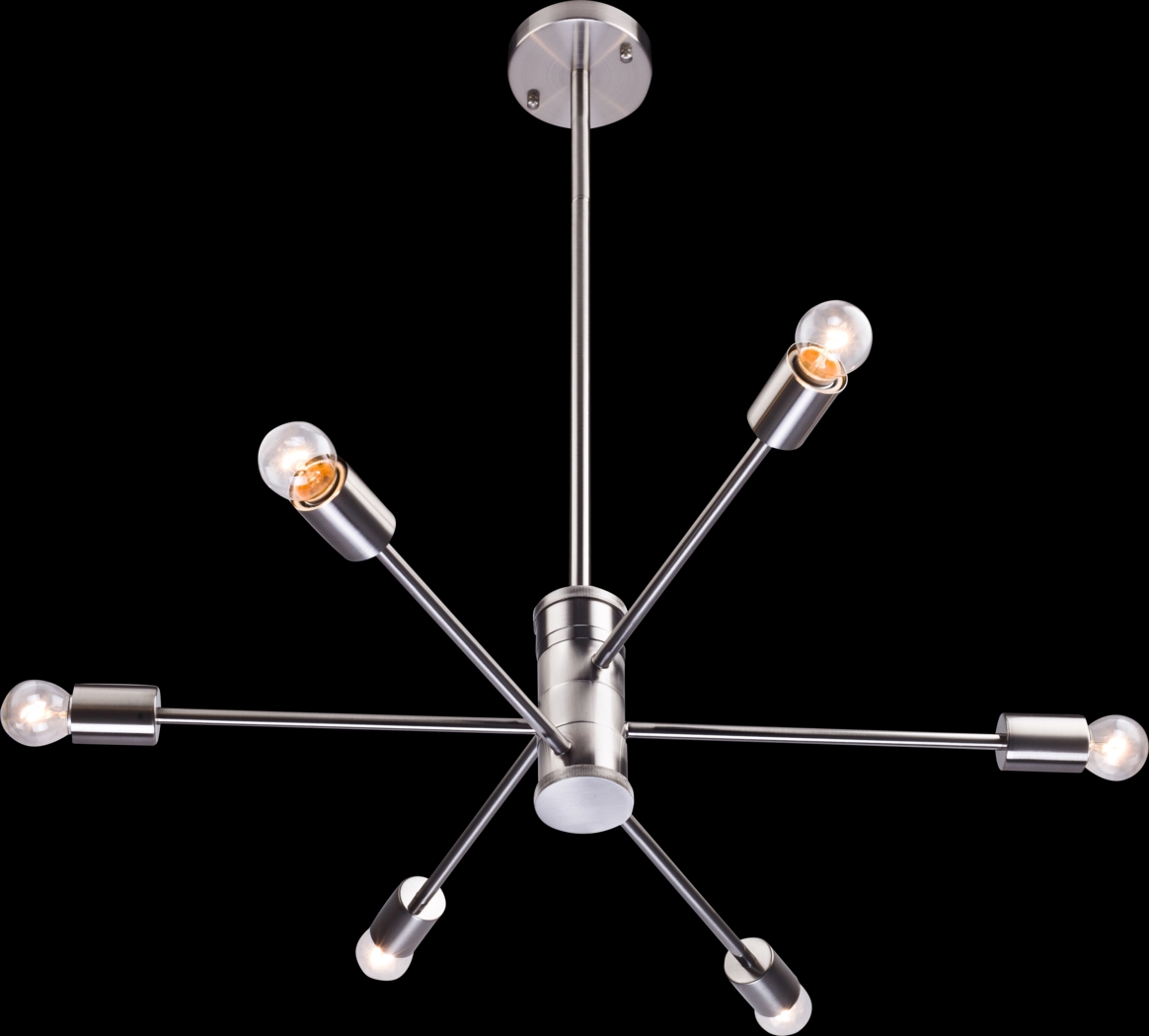 Ashwood Circle Nickel Chandelier - Thumbnail - Image 1