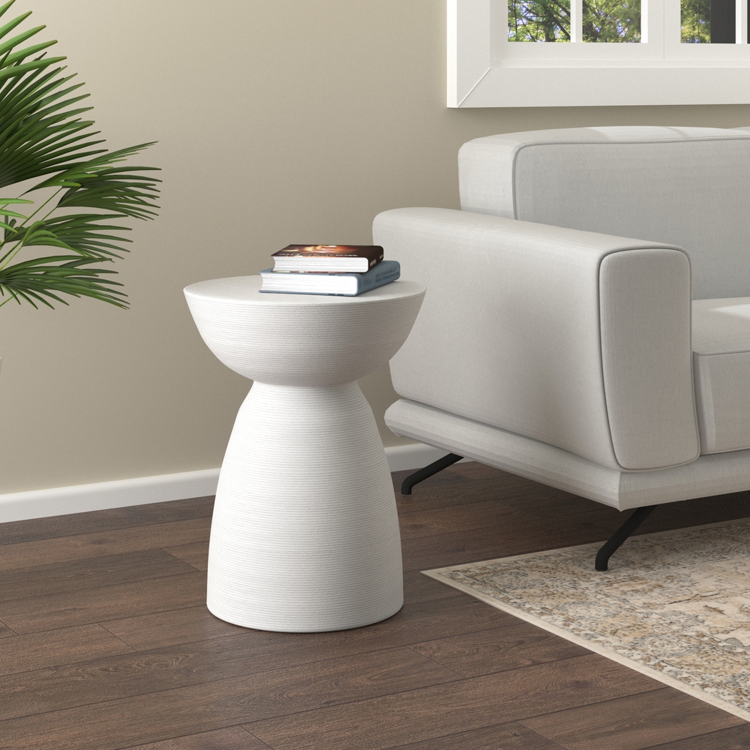 Asitri White Accent Table - Thumbnail - Image 2