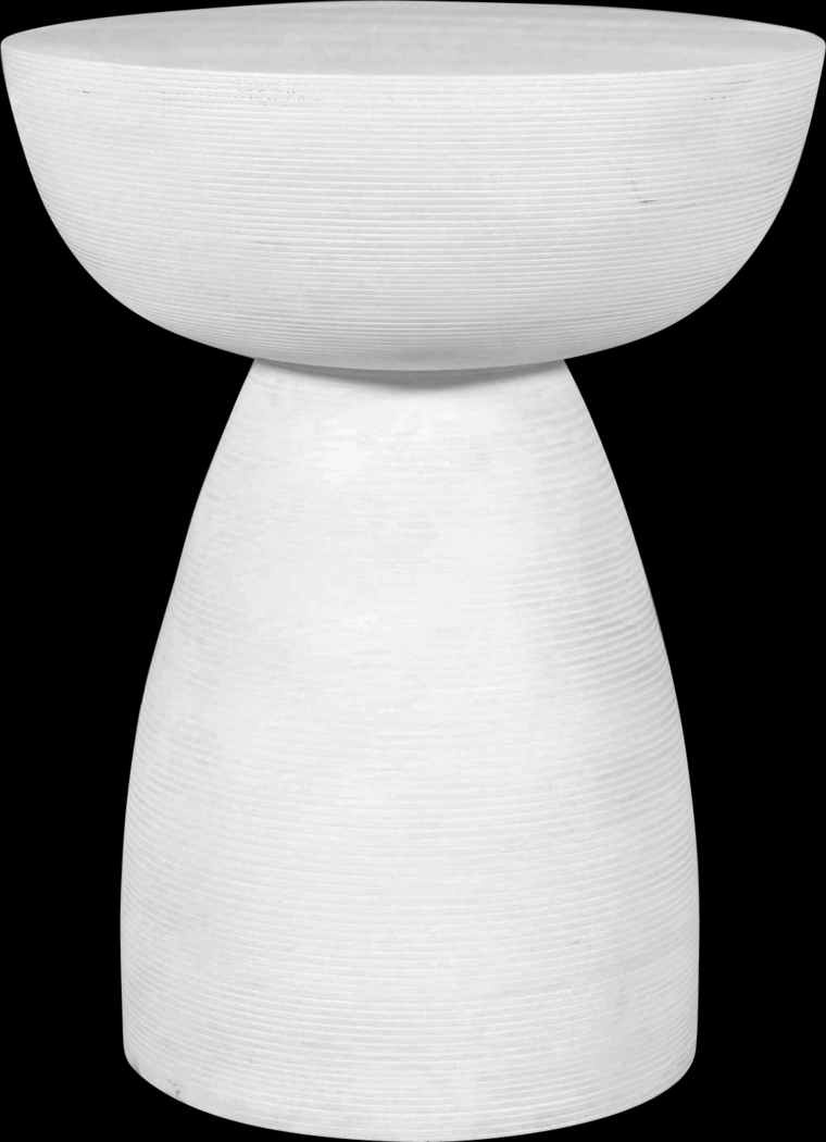 Asitri White Accent Table - Thumbnail - Image 1
