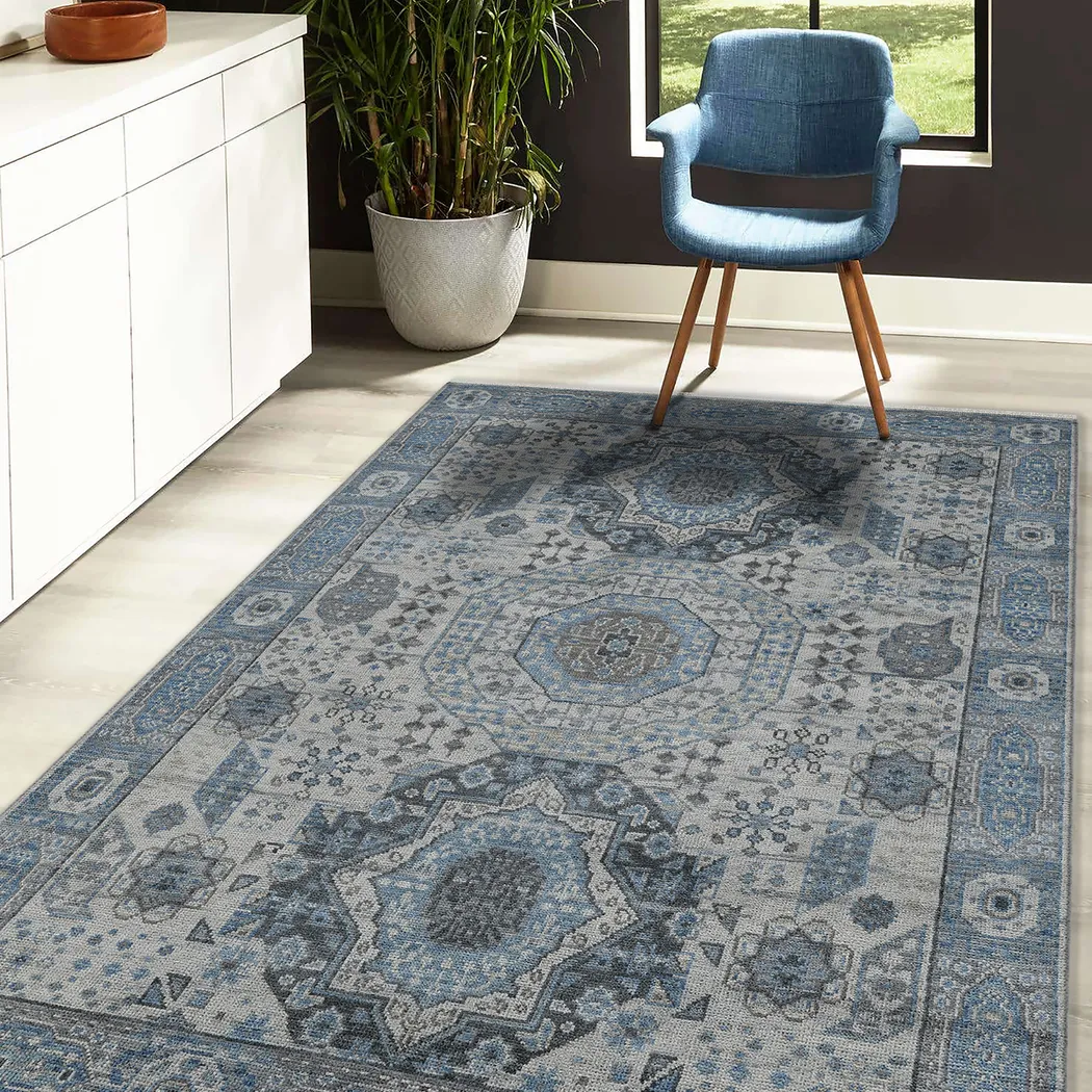 Askien Gray/Blue 9' x 12' Rug - Thumbnail - Image 2