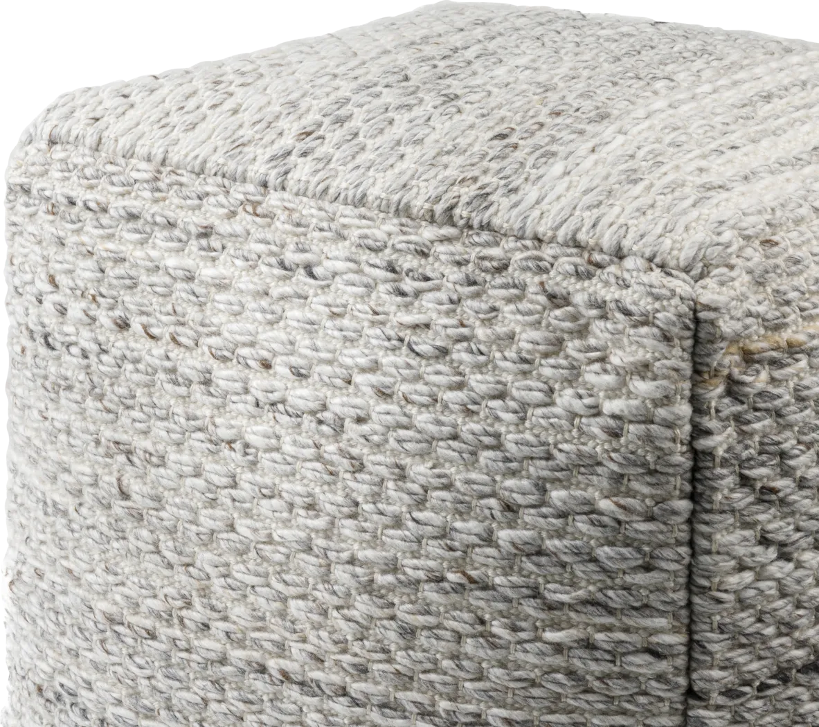 Asla Gray Pouf - Thumbnail - Image 2